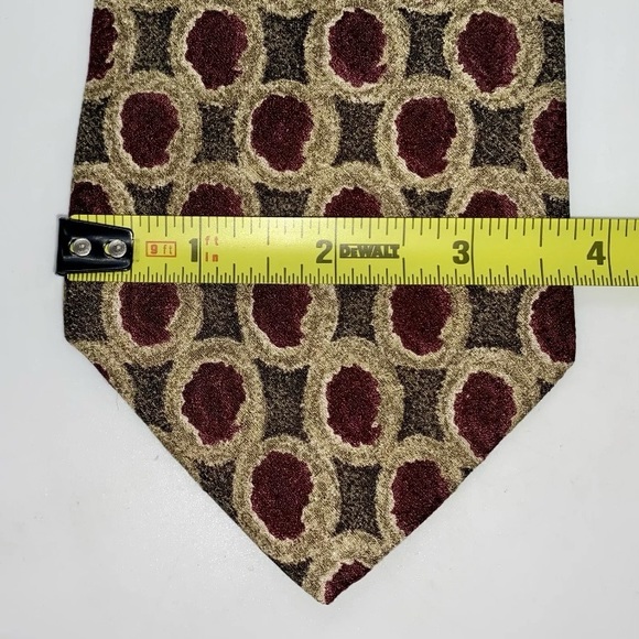 Lamberti Men’s Multicolor 100% Silk Necktie Handmade In Italy 58 x 3.75 inches - Picture 6 of 7